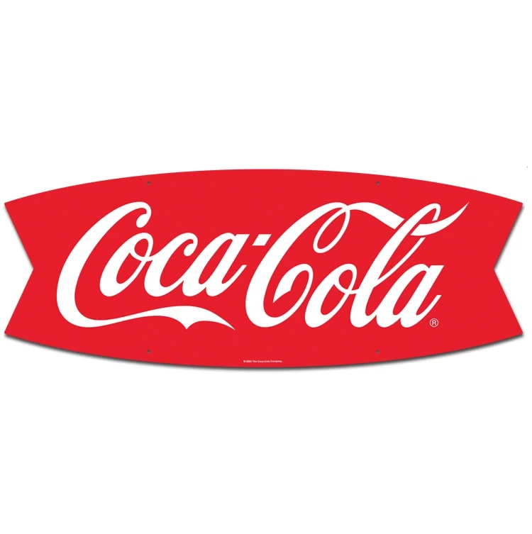Fishtail Aluminum Coca-Cola Sign